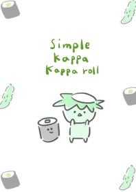 simple Kappa Kappa roll white blue.