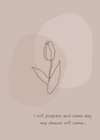 vintage flower / beige
