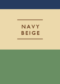 Basic Simple/ Navy Beige & Dull Green