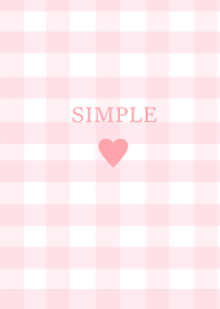 SIMPLE HEART --check cherrypink