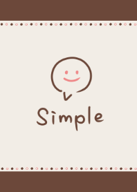 シンプルブラウン〈ふきだし〉