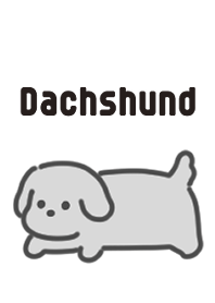 Monochrome dachshund theme