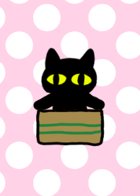 おちゃめな黒猫 ピンクVer