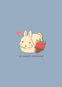 Rabbit&Choco strawberry:smoky blue