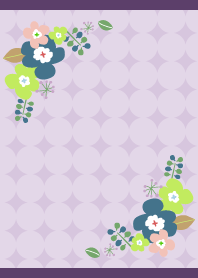 Northern Flowers13 on purple