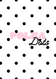 Polka❤︎Dots（ホワイト×ブラック）