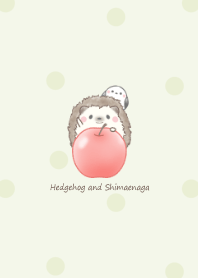 Hedgehog and Shimaenaga -apple- green 2