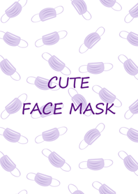 Cute face mask(purple)