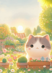 Cute fat cat round body n.20