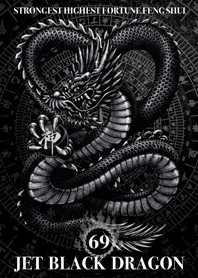 Jet black dragon Golden Lucky 69