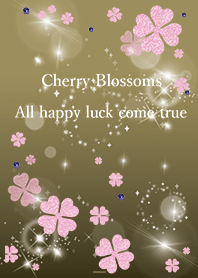 ゴールド : 幸運の桜とラピスラズリ