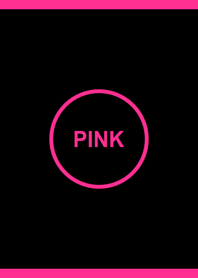 シンプル ブラック＆ピンク No.3