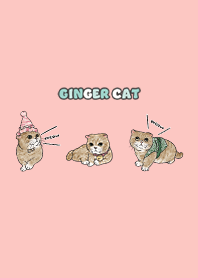 gingercat8 - light coral