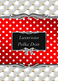 白×赤のかわいくて綺麗な水玉の着せ替え