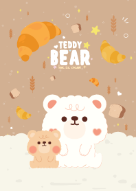 Teddy Bear Croissant Lover Cute