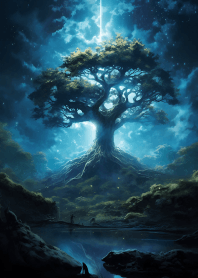 清晨時光的世界樹