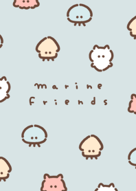 Marine Friends. (pattern) 022.