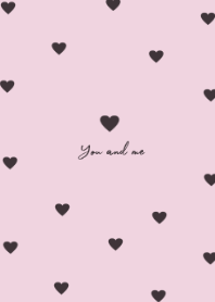 pattern heart (darkgray pink)