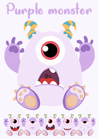 cute little purple monster