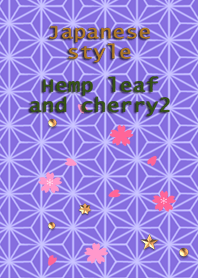 Japanese style<Hemp leaf and cherry2>
