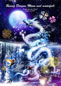 Rising Dragon Pegasus moon waterfall2#