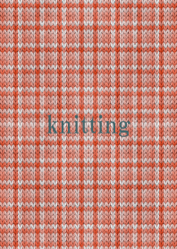 Checked knitting 11