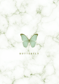 Marble and butterflies Dull green53_2