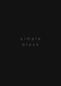 simple --black--