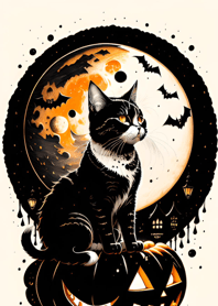 halloween cat AE5418