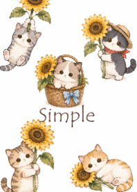 ひまわりとねこ・3