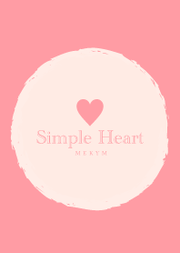Simple Heart Pink -MEKYM-