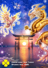 Good luck dragon and phoenix torii2