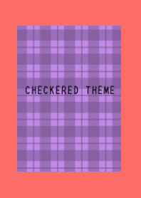 DUSTY PURPLE CHECKERED THEME/VERMILION