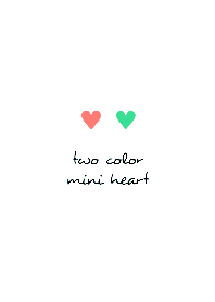 two color mini heart THEME 86