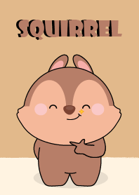 I Love Cute squirrel Theme