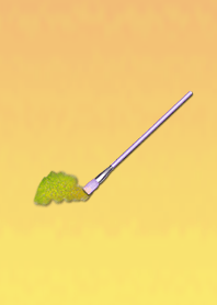 黄緑ラメの絵の具