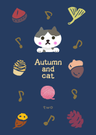 Autumn fruit and cat design02