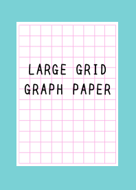 LARGE PINK GRID GRAPH PAPER-MINT GREENj