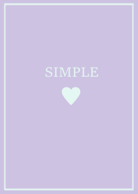 SIMPLE HEART -mint lavender-