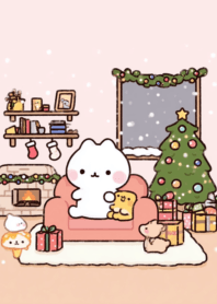 White cat white Christmas Day 2_67