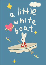 a little white boat.
