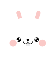 Simple Face White Rabbit Theme