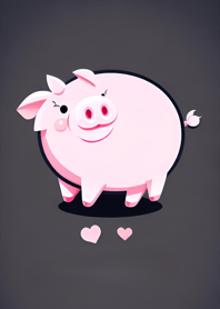 幸せなピンクの豚 325Fd7