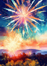 Beautiful Fireworks Theme#757