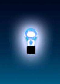 Blue light bulb