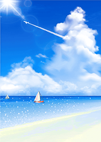 Blue sky Contrail 7*