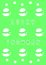 LUCKY SNOWMAN-NEON GREEN-BLACKj
