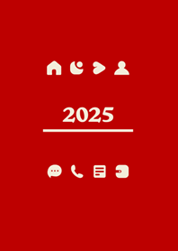 2025年極簡約(紅色)