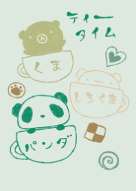 kuma sirokuma panda tea time 6