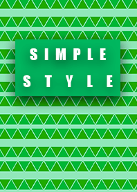 Simple style triangle blue green